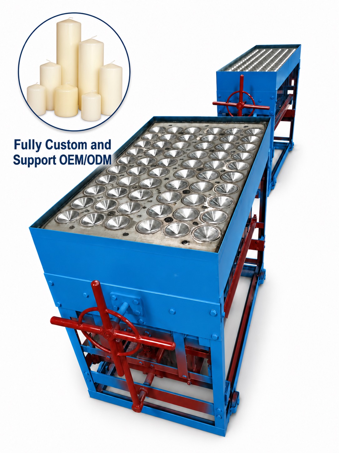 Customised pillar candle machine